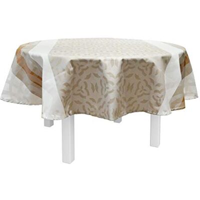 Nydel Tovaglia Jacquard Vali Camel Antimacchia Rotonda 160 cm Nydel Tovaglia Jacquard Vali Camel Antimacchia Rotonda 160 cm