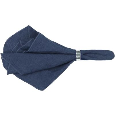 Broste Copenhagen Gracie Tovagliolo in lino, colore: Blu Insignia, 45 x 45 cm Broste Copenhagen Gracie Tovagliolo in lino, colore: Blu Insignia, 45 x 45 cm