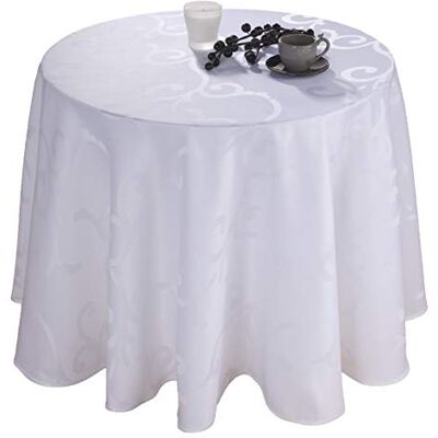 CALITEX Madigan Tovaglia Poliestere Bianco 240 x 170 cm CALITEX Madigan Tovaglia Poliestere Bianco 240 x 170 cm