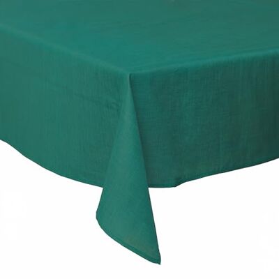 GALILEO Tovaglia 140x300 cm antimacchia effetto lino, 12 posti tavola, ottanio, Solid Sibilla GALILEO Tovaglia 140x300 cm antimacchia effetto lino, 12 posti tavola, ottanio, Solid Sibilla