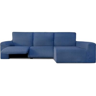 ECOMMERC3 Copridivano Chaiselongue Braccio Lungo Destra con Relax Copridivano ChaiseLongue Colore Blu Bielastico, Traspirante e Facile da Posizionare, con Schiume di Tenuta e Gomme ECOMMERC3 Copridivano Chaiselongue Braccio Lungo Destra con Relax Copridivano ChaiseLongue Colore Blu Bielastico, Traspirante e Facile da Posizionare, con Schiume di Tenuta e Gomme