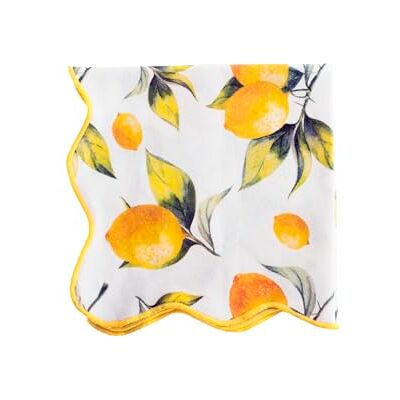 H&H Tovagliolo Capri in Cotone 40x40 cm con Decoro Limoni – Lavabile a Mano – No Asciugatrice – Stile Mediterraneo – Accessorio Tavola Elegante e Colorato H&H Tovagliolo Capri in Cotone 40x40 cm con Decoro Limoni – Lavabile a Mano – No Asciugatrice – Stile Mediterraneo – Accessorio Tavola Elegante e Colorato