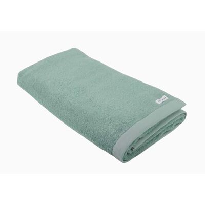 TOM TAILOR Asciugamano da sauna, 80 x 200 cm, 100% cotone/spugna, con due asole ed etichetta con logo, colore turchese (Fresh Sage) TOM TAILOR Asciugamano da sauna, 80 x 200 cm, 100% cotone/spugna, con due asole ed etichetta con logo, colore turchese (Fresh Sage)
