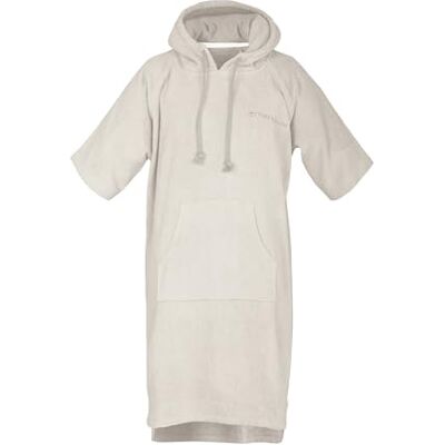 Herding TOM TAILOR Poncho da surf per donna e uomo, S-M, 100% cotone/spugna, poncho da bagno con cappuccio, marsupio e logo ricamato, sabbia (Sunny Sand) Herding TOM TAILOR Poncho da surf per donna e uomo, S-M, 100% cotone/spugna, poncho da bagno con cappuccio, marsupio e logo ricamato, sabbia (Sunny Sand)