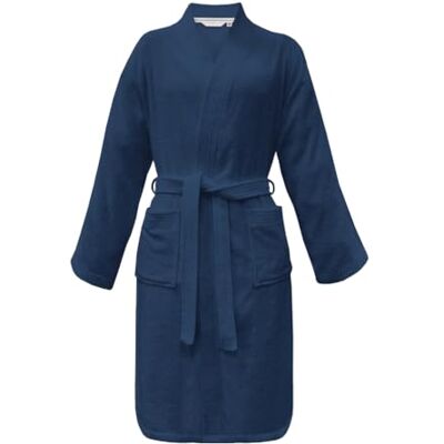 TOM TAILOR Herding Accappatoio kimono , taglia S, 100% cotone, CLASSIC BATHROBE Blu (Dark Navy) TOM TAILOR Herding Accappatoio kimono , taglia S, 100% cotone, CLASSIC BATHROBE Blu (Dark Navy)