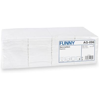 Funny Tovaglioli da tavola, 250 pezzi, a 2 strati, 33 x 33 cm, piegati a 1/8, tovagliolo ideale per mense, spuntini, caffetterie, ristoranti o catering Funny Tovaglioli da tavola, 250 pezzi, a 2 strati, 33 x 33 cm, piegati a 1/8, tovagliolo ideale per mense, spuntini, caffetterie, ristoranti o catering