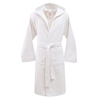 Bassetti Accappatoio con Cappuccio in Cotone Uomo Donna Made in Italy Disponibile in Varie Taglie e Colori (Bianco, Taglia XXL, > 185 cm) Bassetti Accappatoio con Cappuccio in Cotone Uomo Donna Made in Italy Disponibile in Varie Taglie e Colori (Bianco, Taglia XXL, > 185 cm)