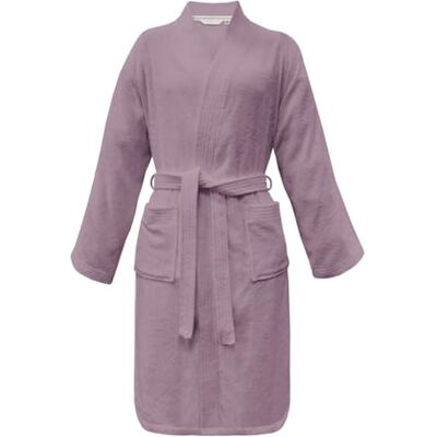 TOM TAILOR Herding Accappatoio kimono , taglia S, 100% cotone, CLASSIC BATHROBE Viola (Cozy Mauve) TOM TAILOR Herding Accappatoio kimono , taglia S, 100% cotone, CLASSIC BATHROBE Viola (Cozy Mauve)