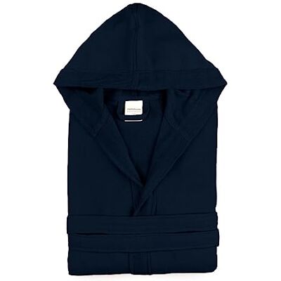 Morbidissimi Accappatoio Monoterry Cotone e Spugna per Uomo e Donna, Con Cappuccio, Cinturino e 2 Tasche, Morbido 230 gr/mq, Accappatoi J534(Accapatoio Blu Navy, Small) Morbidissimi Accappatoio Monoterry Cotone e Spugna per Uomo e Donna, Con Cappuccio, Cinturino e 2 Tasche, Morbido 230 gr/mq, Accappatoi J534(Accapatoio Blu Navy, Small)