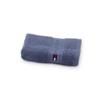 Tommy Hilfiger Asciugamano per ospiti, Stormy, blu,spugna boucle, 520 g/m², 100% cotone pettinato, passamaneria jacquard e ricami, morbido e assorbente, 40x60 cm Tommy Hilfiger Asciugamano per ospiti, Stormy, blu,spugna boucle, 520 g/m², 100% cotone pettinato, passamaneria jacquard e ricami, morbido e assorbente, 40x60 cm