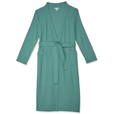 Amazon Essentials Accappatoio Leggero A Nido d'Ape A Tutta Lunghezza (Taglie Forti Disponibili) Donna, Foglia di tè, XL Amazon Essentials Accappatoio Leggero A Nido d'Ape A Tutta Lunghezza (Taglie Forti Disponibili) Donna, Foglia di tè, XL