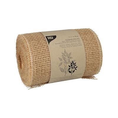 Papstar Runner decorativo in iuta, 10 m x 15 cm, colore naturale Papstar Runner decorativo in iuta, 10 m x 15 cm, colore naturale
