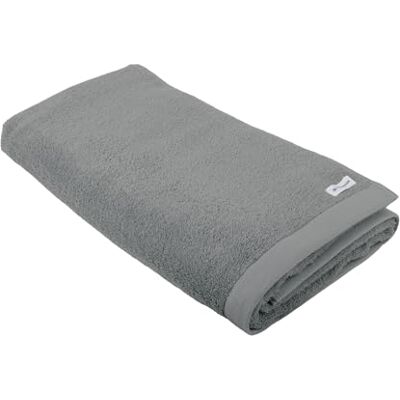 TOM TAILOR Asciugamano da sauna, 80 x 200 cm, 100% cotone/spugna, con due asole ed etichetta con logo, colore grigio (Moody Grey) TOM TAILOR Asciugamano da sauna, 80 x 200 cm, 100% cotone/spugna, con due asole ed etichetta con logo, colore grigio (Moody Grey)