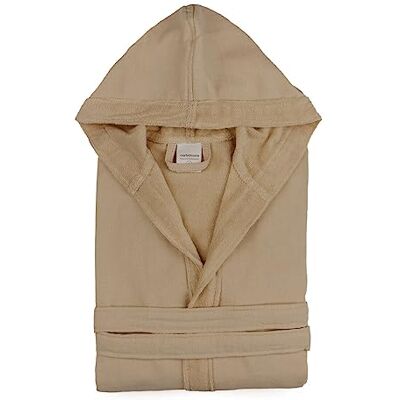 Morbidissimi Accappatoio Monoterry Cotone e Spugna per Uomo e Donna, Con Cappuccio, Cinturino e 2 Tasche, Morbido 230 gr/mq, Accappatoi J534(Accapatoio Tortora, Small) Morbidissimi Accappatoio Monoterry Cotone e Spugna per Uomo e Donna, Con Cappuccio, Cinturino e 2 Tasche, Morbido 230 gr/mq, Accappatoi J534(Accapatoio Tortora, Small)