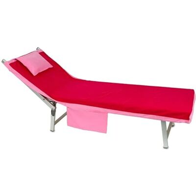Caritex Telo Copri Lettino con Elastici, Tasche Laterali e Cuscino, Telo Mare per Lettino, 70x180 cm, in Microfibra Morbida e Assorbente, Salvaspazio Asciugatura Rapida, Bicolor, (Fucsia) Caritex Telo Copri Lettino con Elastici, Tasche Laterali e Cuscino, Telo Mare per Lettino, 70x180 cm, in Microfibra Morbida e Assorbente, Salvaspazio Asciugatura Rapida, Bicolor, (Fucsia)