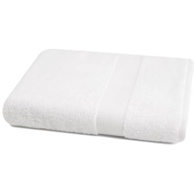 Jalla Telo da bagno, 100 x 150 cm, bianco, grande asciugamano in cotone assorbente Jalla Telo da bagno, 100 x 150 cm, bianco, grande asciugamano in cotone assorbente