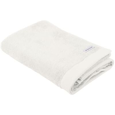 TOM TAILOR Duschtuch, Color Bath Towel Crisp White, 70x140 cm, 100% Baumwolle/Frottier, mit zwei Aufhängern und Label mit Logo TOM TAILOR Duschtuch, Color Bath Towel Crisp White, 70x140 cm, 100% Baumwolle/Frottier, mit zwei Aufhängern und Label mit Logo