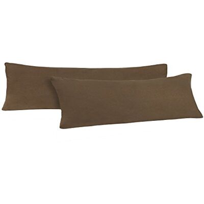 NatureMark Natura Mark Confezione Doppia Federa per Cuscino Misura 40 x 145 cm per Chi Dorme sul Fianco, federe in 14 Diversi Colori, 100% Cotone (Colore Marrone Cioccolato) NatureMark Natura Mark Confezione Doppia Federa per Cuscino Misura 40 x 145 cm per Chi Dorme sul Fianco, federe in 14 Diversi Colori, 100% Cotone (Colore Marrone Cioccolato)