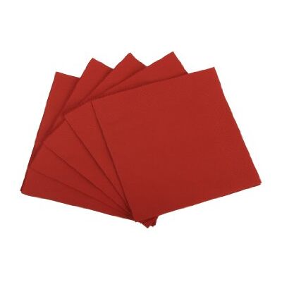 Funny Lotto di 4 confezioni di 250 salviettine usa e getta, triplo spessore, si piegano in 4, 33 x 33 cm, colore: Rosso Funny Lotto di 4 confezioni di 250 salviettine usa e getta, triplo spessore, si piegano in 4, 33 x 33 cm, colore: Rosso