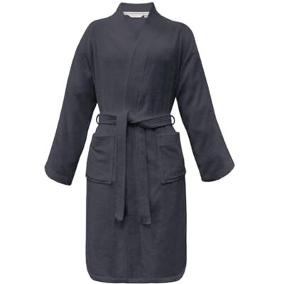 TOM TAILOR Herding Accappatoio kimono , taglia S, 100% cotone, CLASSIC BATHROBE Grigio (Antracite) TOM TAILOR Herding Accappatoio kimono , taglia S, 100% cotone, CLASSIC BATHROBE Grigio (Antracite)