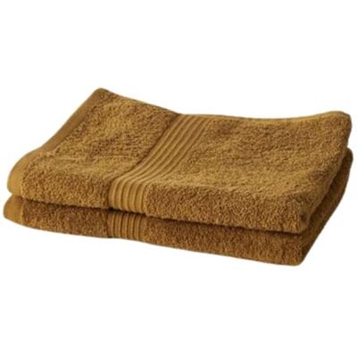 TODAY Set di 2 asciugamani 50x90 cm 100% cotone Bronzo TODAY Set di 2 asciugamani 50x90 cm 100% cotone Bronzo