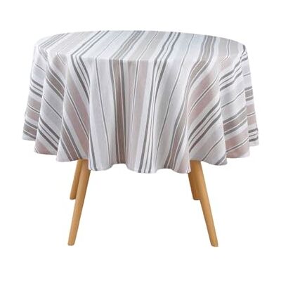 Douceur d'Intérieur , tovaglia rotonda (diametro 180 cm) Melina, cotone e poliestere riciclato GRS Douceur d'Intérieur , tovaglia rotonda (diametro 180 cm) Melina, cotone e poliestere riciclato GRS