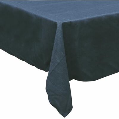 GALILEO Tovaglia 140x240 cm antimacchia, effetto lino, 10 posti tavola, blu navy, Solid Sibilla GALILEO Tovaglia 140x240 cm antimacchia, effetto lino, 10 posti tavola, blu navy, Solid Sibilla