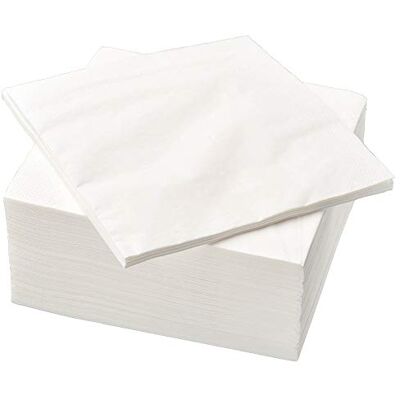 Ikea Tovaglioli di carta Fantastik, 40 x 40 cm, 100 per confezione, bianchi Ikea Tovaglioli di carta Fantastik, 40 x 40 cm, 100 per confezione, bianchi