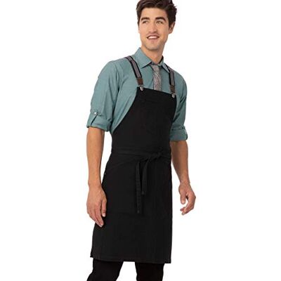 Chef Works Berkeley Bib Grembiule da lavoro, Grembiule con bavaglino Jet Black, Taglia unica Chef Works Berkeley Bib Grembiule da lavoro, Grembiule con bavaglino Jet Black, Taglia unica
