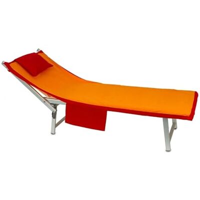 Caritex Telo Copri Lettino con Elastici, Tasche Laterali e Cuscino, Telo Mare per Lettino, 70x180 cm, in Microfibra Morbida e Assorbente, Salvaspazio Asciugatura Rapida, Bicolor, J657 (Arancione) Caritex Telo Copri Lettino con Elastici, Tasche Laterali e Cuscino, Telo Mare per Lettino, 70x180 cm, in Microfibra Morbida e Assorbente, Salvaspazio Asciugatura Rapida, Bicolor, J657 (Arancione)