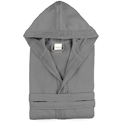 Morbidissimi Accappatoio Monoterry Cotone e Spugna per Uomo e Donna, Con Cappuccio, Cinturino e 2 Tasche, Morbido 230 gr/mq, Accappatoi J534(Accapatoio Grigio, Medium) Morbidissimi Accappatoio Monoterry Cotone e Spugna per Uomo e Donna, Con Cappuccio, Cinturino e 2 Tasche, Morbido 230 gr/mq, Accappatoi J534(Accapatoio Grigio, Medium)