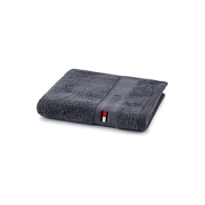 Tommy Hilfiger Asciugamano per ospiti, color grigio, spugna boucle, 520 g/m², 100% cotone pettinato, passamaneria jacquard e ricami, morbido e assorbente, 40x60 cm Tommy Hilfiger Asciugamano per ospiti, color grigio, spugna boucle, 520 g/m², 100% cotone pettinato, passamaneria jacquard e ricami, morbido e assorbente, 40x60 cm