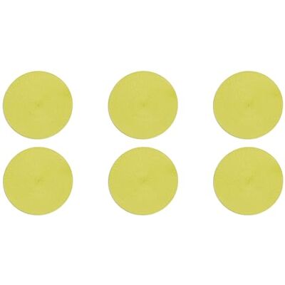 Excelsa Round Set 6 Tovagliette Rotonde, Plastica PP, Cm. 36 (Verde) Excelsa Round Set 6 Tovagliette Rotonde, Plastica PP, Cm. 36 (Verde)