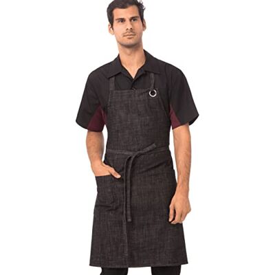 Chef Works Crosshatch bavaglino grembiule, Chef Works Crosshatch bavaglino grembiule,