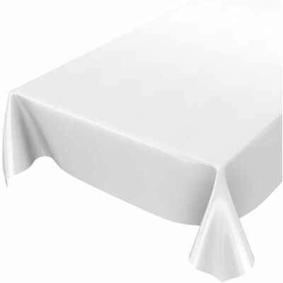 ANRO - Waxed Tablecloth - Bianco - 100x140 - Tablecloth ANRO - Waxed Tablecloth - Bianco - 100x140 - Tablecloth