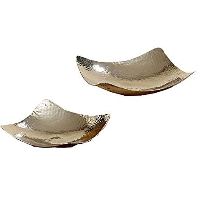 DONREGALOWEB Set di 2 Centri da Tavolo Quadrati Alluminio Grandi con Rilievo DONREGALOWEB Set di 2 Centri da Tavolo Quadrati Alluminio Grandi con Rilievo