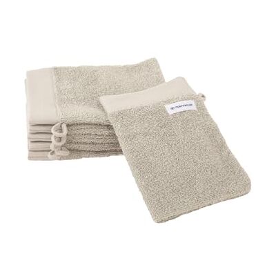 TOM TAILOR HOME Guanto di lavaggio beige unicolore - Asciugamano TOM TAILOR HOME Guanto di lavaggio beige unicolore - Asciugamano