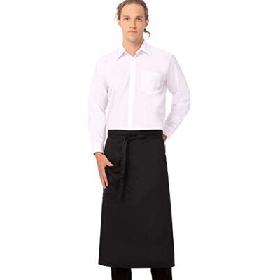 Chef Works Bistro grembiule, Black, 32-Inch Length by 30-Inch Width Chef Works Bistro grembiule, Black, 32-Inch Length by 30-Inch Width