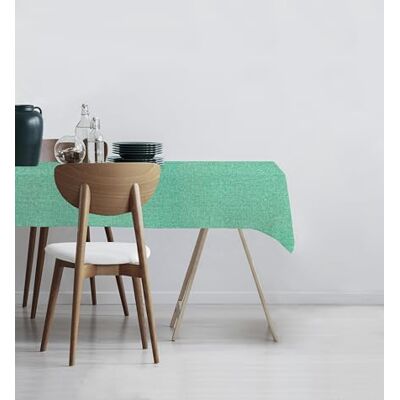 GEMITEX Tovaglia Cerata Tinta Unita MENTA, Effetto Tessuto, Impermeabile, Antimacchia, Morbida e Protettiva, Per Rettangolari da 10 persone, 140 x 240 cm MADE IN ITALY, Rifinita con Tagliacuci GEMITEX Tovaglia Cerata Tinta Unita MENTA, Effetto Tessuto, Impermeabile, Antimacchia, Morbida e Protettiva, Per Rettangolari da 10 persone, 140 x 240 cm MADE IN ITALY, Rifinita con Tagliacuci