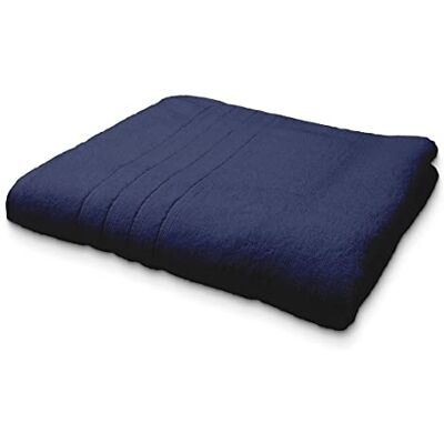 TODAY No Name Telo Doccia in Cotone, 100% Cotone, Bleu Marine, 90x150-cm TODAY No Name Telo Doccia in Cotone, 100% Cotone, Bleu Marine, 90x150-cm