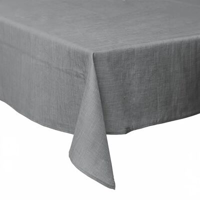 GALILEO Tovaglia 140x300 cm antimacchia, effetto lino, 14 posti tavola, grigio, Solid Sibilla GALILEO Tovaglia 140x300 cm antimacchia, effetto lino, 14 posti tavola, grigio, Solid Sibilla
