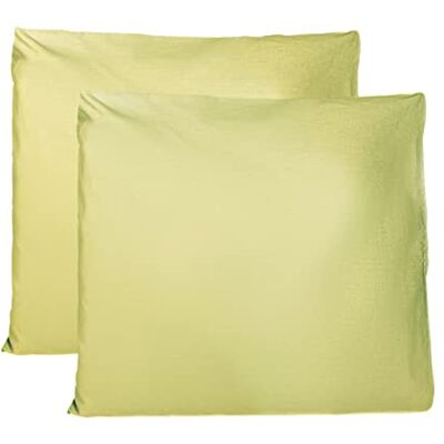 FARFALLAROSSA Coppia di Federe 100% Puro Cotone 60x60 CM, Set di 2 Tessuti per Cuscino Letto, Chiusura a Busta, Tinta Unita, Misura Standard Verde Chiaro FARFALLAROSSA Coppia di Federe 100% Puro Cotone 60x60 CM, Set di 2 Tessuti per Cuscino Letto, Chiusura a Busta, Tinta Unita, Misura Standard Verde Chiaro