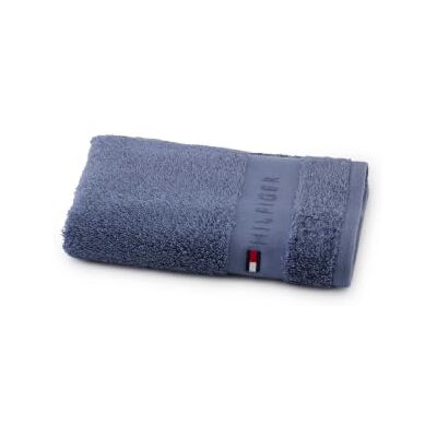 Tommy Hilfiger Asciugamano da bagno, blu navy, spugna boucle, 520 g/m², 100% cotone pettinato, passamaneria jacquard e ricami, morbido e assorbente Tommy Hilfiger Asciugamano da bagno, blu navy, spugna boucle, 520 g/m², 100% cotone pettinato, passamaneria jacquard e ricami, morbido e assorbente
