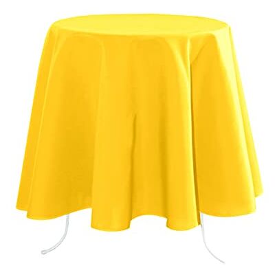 Stof Lovely Casa – Tovaglia – Misura ø 180 – 100% Poliestere – Colore Giallo – Modello Nelson – Rotonda – Biancheria da tavola – Lavabile a 30° – qualità Eccezionale Stof Lovely Casa – Tovaglia – Misura ø 180 – 100% Poliestere – Colore Giallo – Modello Nelson – Rotonda – Biancheria da tavola – Lavabile a 30° – qualità Eccezionale