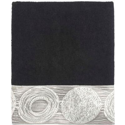 Avanti Linens Galaxy Telo da Bagno, Black, Mano Avanti Linens Galaxy Telo da Bagno, Black, Mano