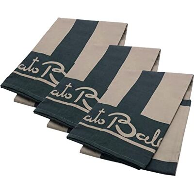 Renato Balestra Telo Mare Microfibra, 3pz Fango-Nero Renato Balestra Telo Mare Microfibra, 3pz Fango-Nero