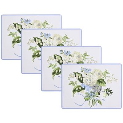 Laura Ashley Set di 4 tovagliette in sughero, 40,6 x 30,5 cm, per cucina e tavoli da pranzo, resistenti al calore, durevoli, facili da pulire, motivo: mughetto Laura Ashley Set di 4 tovagliette in sughero, 40,6 x 30,5 cm, per cucina e tavoli da pranzo, resistenti al calore, durevoli, facili da pulire, motivo: mughetto