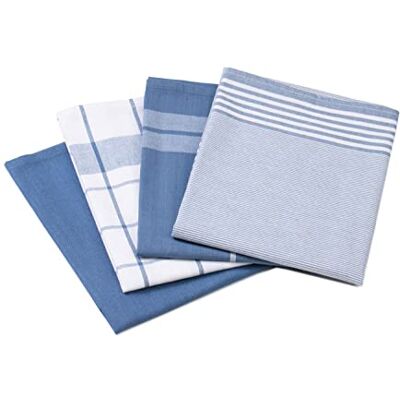 GÖZZE Asciugamano da Cucina in Cotone Blu - Asciugamano da Cucina GÖZZE Asciugamano da Cucina in Cotone Blu - Asciugamano da Cucina