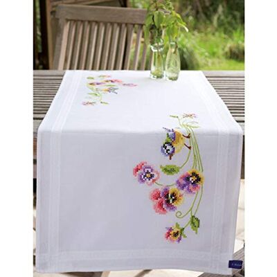 Vervaco Kit Punto Croce Prestampato Centrotavola Uccellino E Viole del Pensiero Biancheria da Tavola Set Fai da Te Creativo 40 x 100 cm Kit Hobby Creativi Adulti Casa Decor Cross Stitch Runner Vervaco Kit Punto Croce Prestampato Centrotavola Uccellino E Viole del Pensiero Biancheria da Tavola Set Fai da Te Creativo 40 x 100 cm Kit Hobby Creativi Adulti Casa Decor Cross Stitch Runner