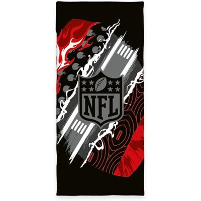 Herding Asciugamano per Sport e Fitness, NFL, 50 x 110 cm + Risvolto 15 cm, Con Etichetta del Marchio, Retro Antiscivolo per Attrezzi da Fitness e Tasca con Zip, Poliestere Herding Asciugamano per Sport e Fitness, NFL, 50 x 110 cm + Risvolto 15 cm, Con Etichetta del Marchio, Retro Antiscivolo per Attrezzi da Fitness e Tasca con Zip, Poliestere